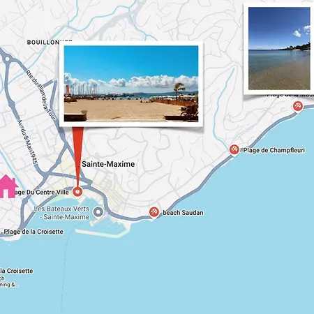 Avec Terrasse Sud Proche Bord De * Sainte-Maxime